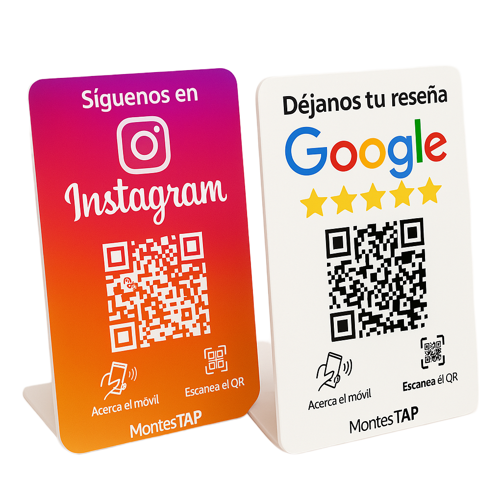 Pack Stand Reseñas Google + Stand Instagram