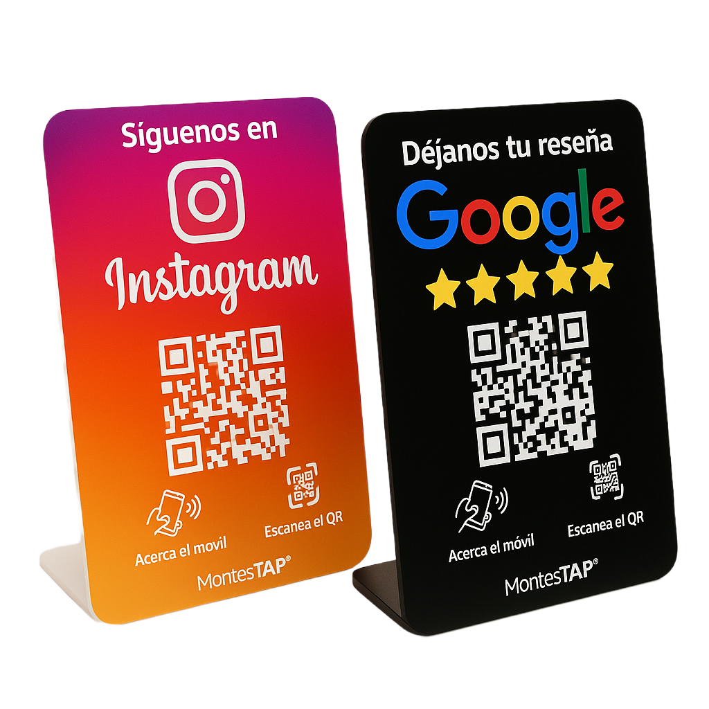 Pack Stand Reseñas Google + Stand Instagram
