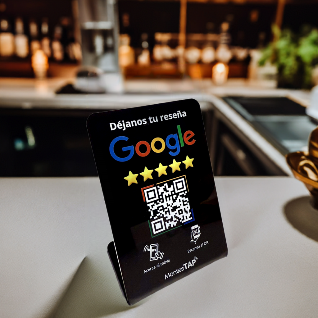 Stand / Soporte NFC y QR para Reseñas en Google