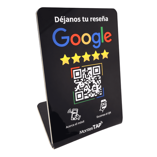 Stand / Soporte NFC y QR para Reseñas en Google