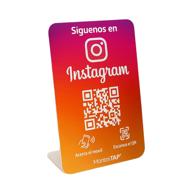 Stand NFC + QR para Seguidores en Instagram