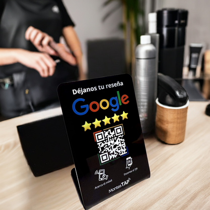 Stand / Soporte NFC y QR para Reseñas en Google