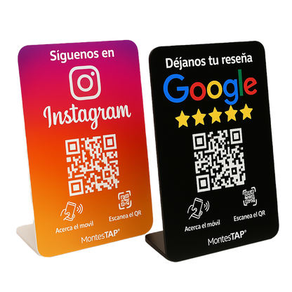 Pack Stand Reseñas Google + Stand Instagram