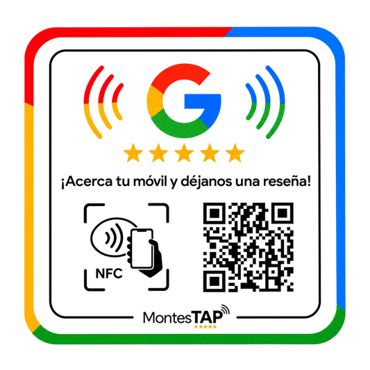 Placa NFC + QR para Reseñas de Google