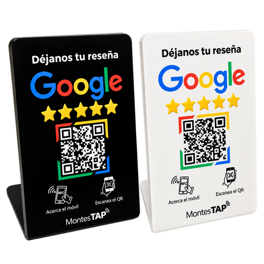 Stand NFC + QR para Reseñas en Google