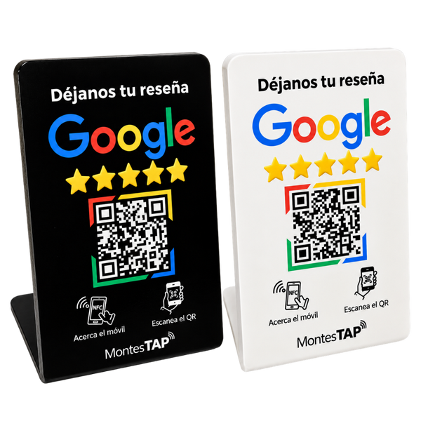 Stand NFC + QR para Reseñas en Google