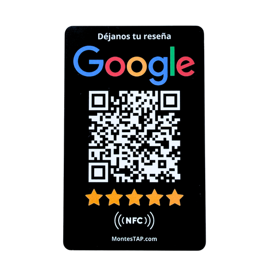 Tarjeta NFC + QR para Reseñas Google