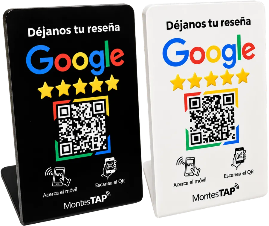 Stand NFC + QR para Reseñas en Google