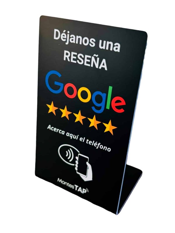 soporte negro Google MontesTAP